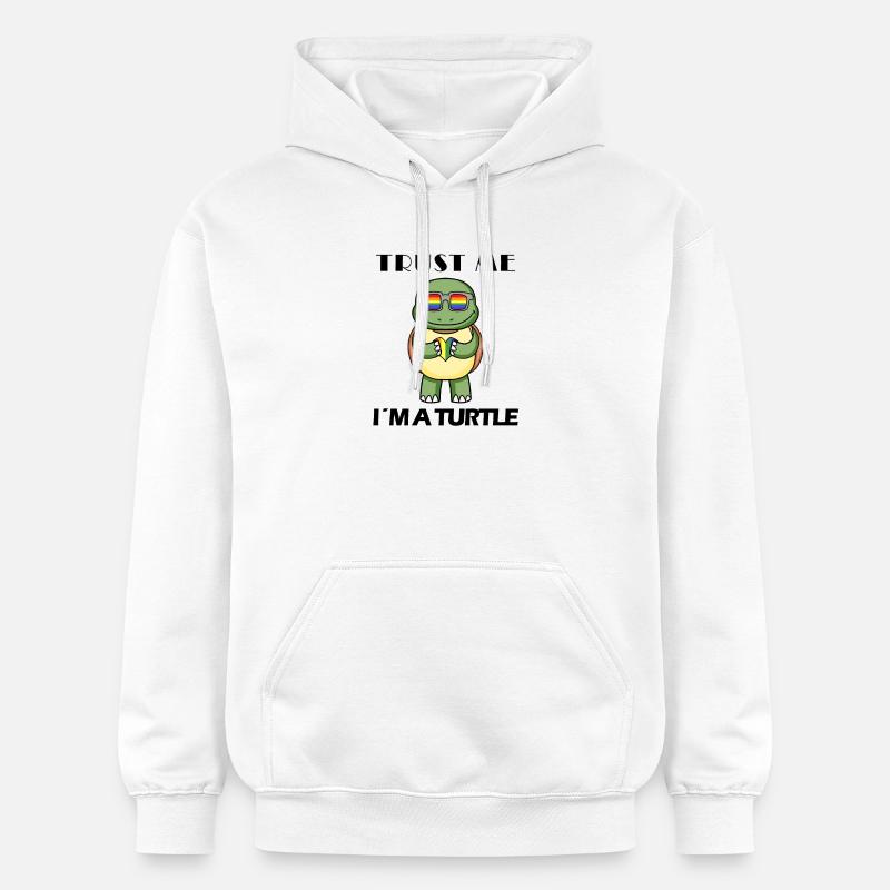 Tortue - Sweat à capuche Softstyle® Gildan Unisexe - blanc