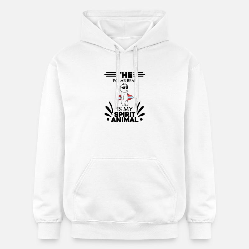 Polar Bear Polar Bear Bear - Gildan Unisex Softstyle® Midweight Hoodie - white