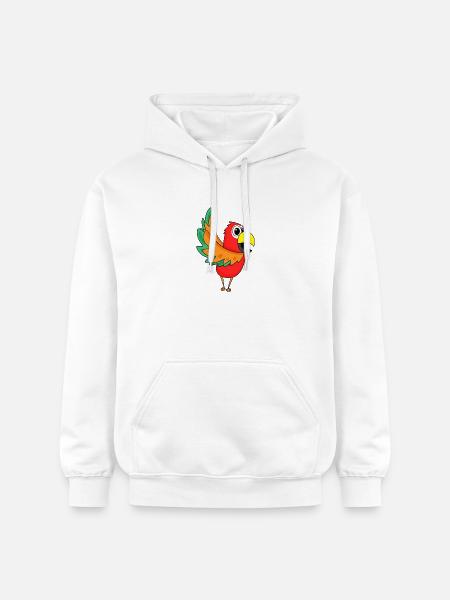 Parrot Jungle - Gildan Unisex Softstyle® Midweight Hoodie - white