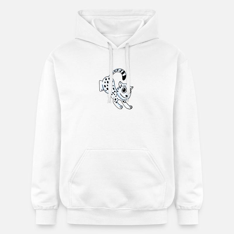 Léopard des neiges Léopard - Sweat à capuche Softstyle® Gildan Unisexe - blanc