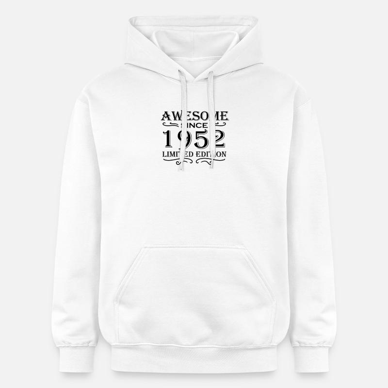 1952 - Né en 1952 - Sweat à capuche Softstyle® Gildan Unisexe - blanc