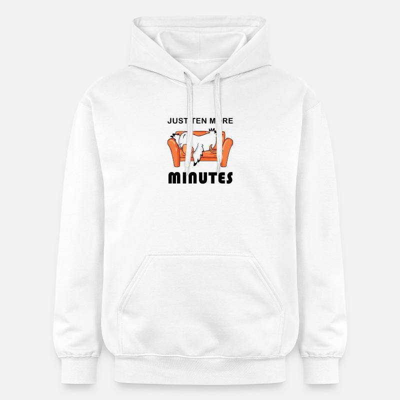 Plus que dix minutes - Sweat à capuche Softstyle® Gildan Unisexe - blanc