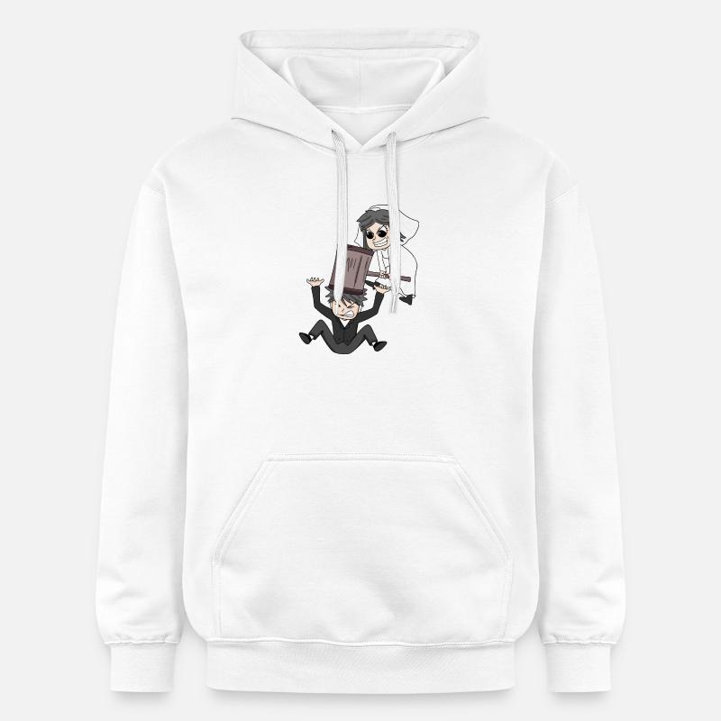 Drôle de mème de mariage - Sweat à capuche Softstyle® Gildan Unisexe - blanc