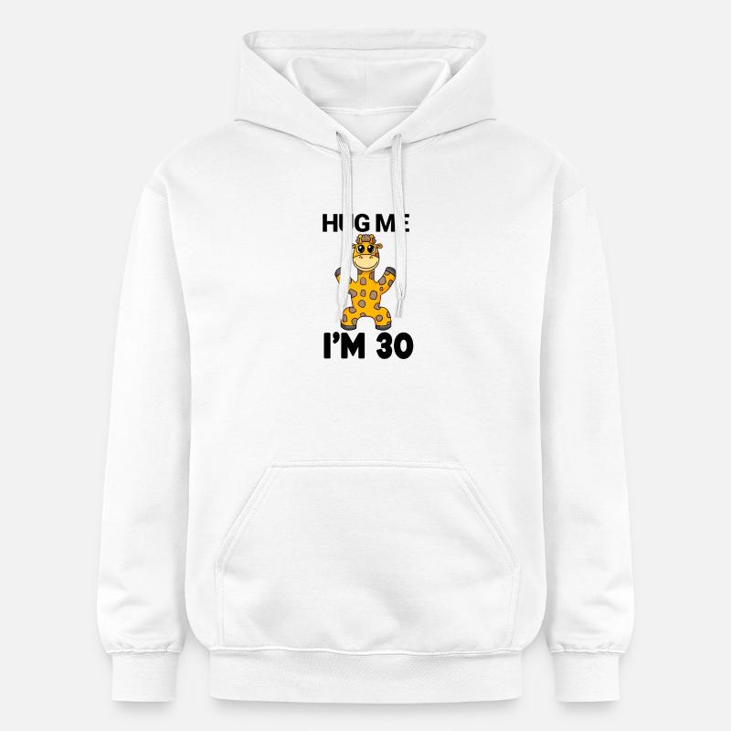 30 ans - 30 ans - câlin - Sweat à capuche Softstyle® Gildan Unisexe - blanc