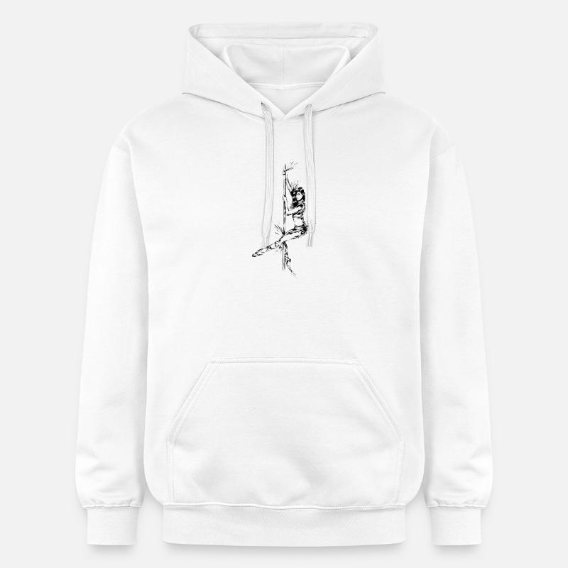 Pole Dance - Sweat à capuche Softstyle® Gildan Unisexe - blanc