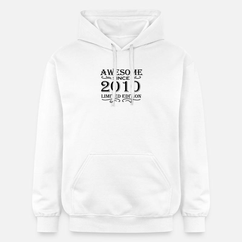 2010 - Né en 2010 - Sweat à capuche Softstyle® Gildan Unisexe - blanc