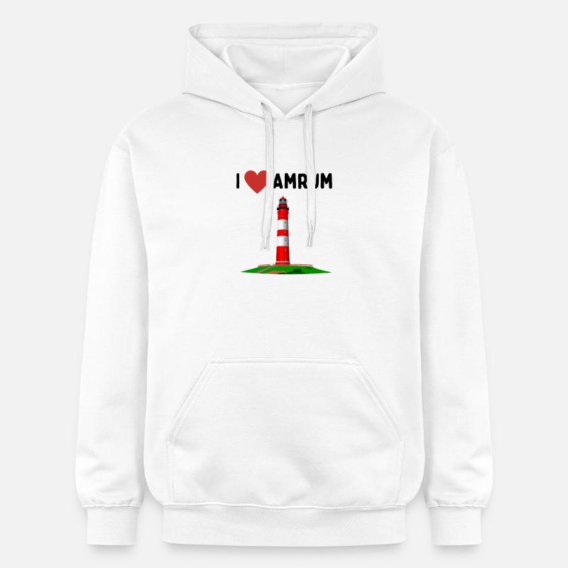 J’aime Amrum - Sweat à capuche Softstyle® Gildan Unisexe - blanc