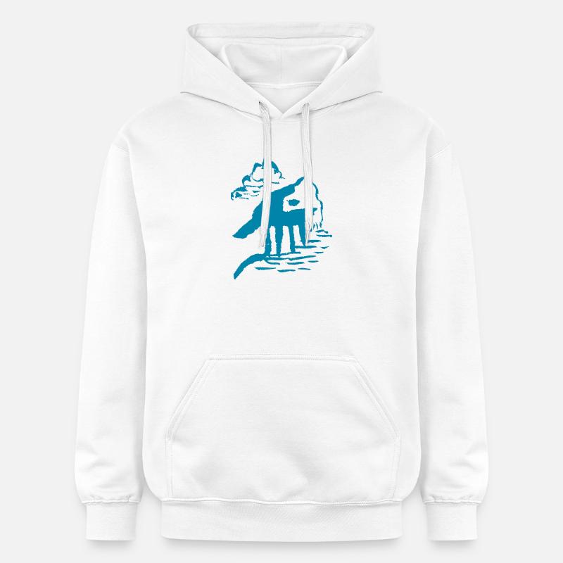 Abstrait - Sweat à capuche Softstyle® Gildan Unisexe - blanc