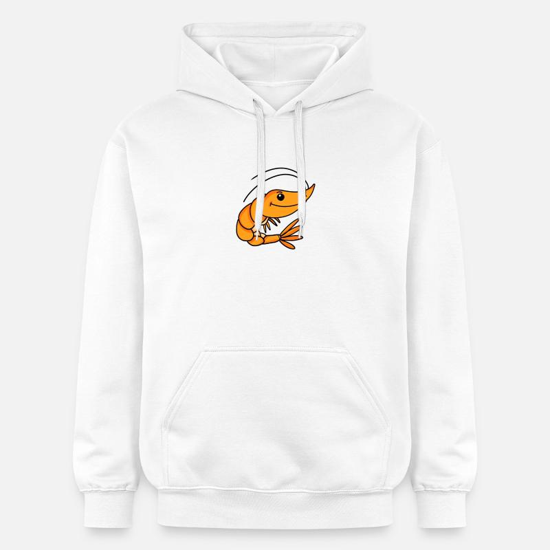 Crevettes - Sweat à capuche Softstyle® Gildan Unisexe - blanc