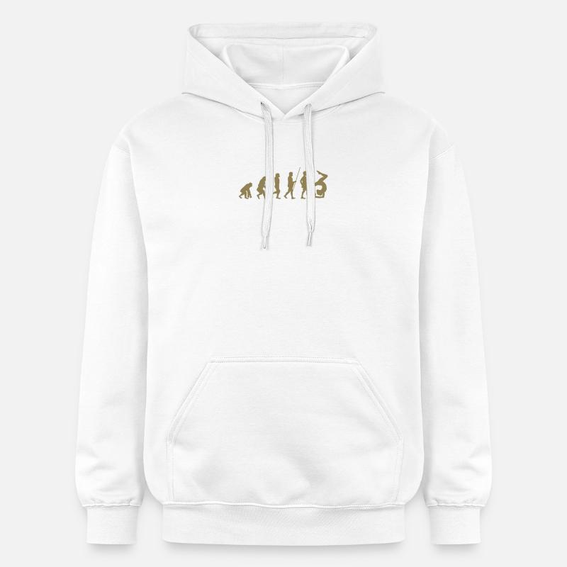 Gymnaste Turner Évolution du gymnaste - Sweat à capuche Softstyle® Gildan Unisexe - blanc