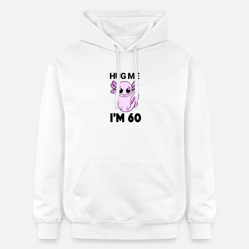 60 ans - 60 ans - câlin - Sweat à capuche Softstyle® Gildan Unisexe - blanc
