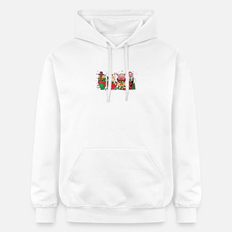 Tasse de café de Noël - Sweat à capuche Softstyle® Gildan Unisexe - blanc