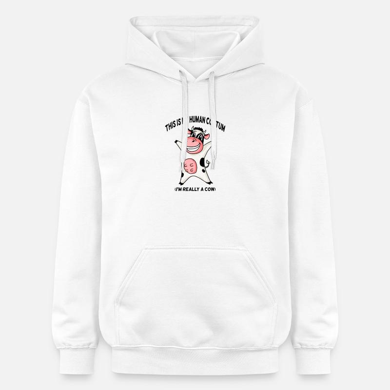 Costume de vache - Sweat à capuche Softstyle® Gildan Unisexe - blanc