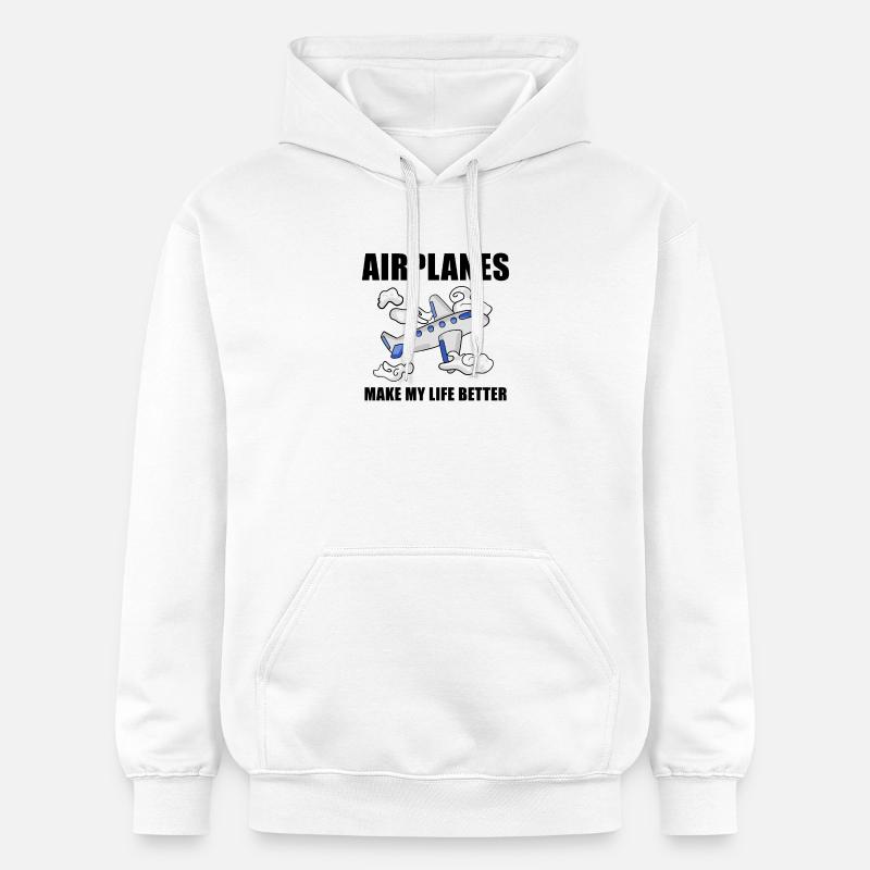 Avions - Sweat à capuche Softstyle® Gildan Unisexe - blanc
