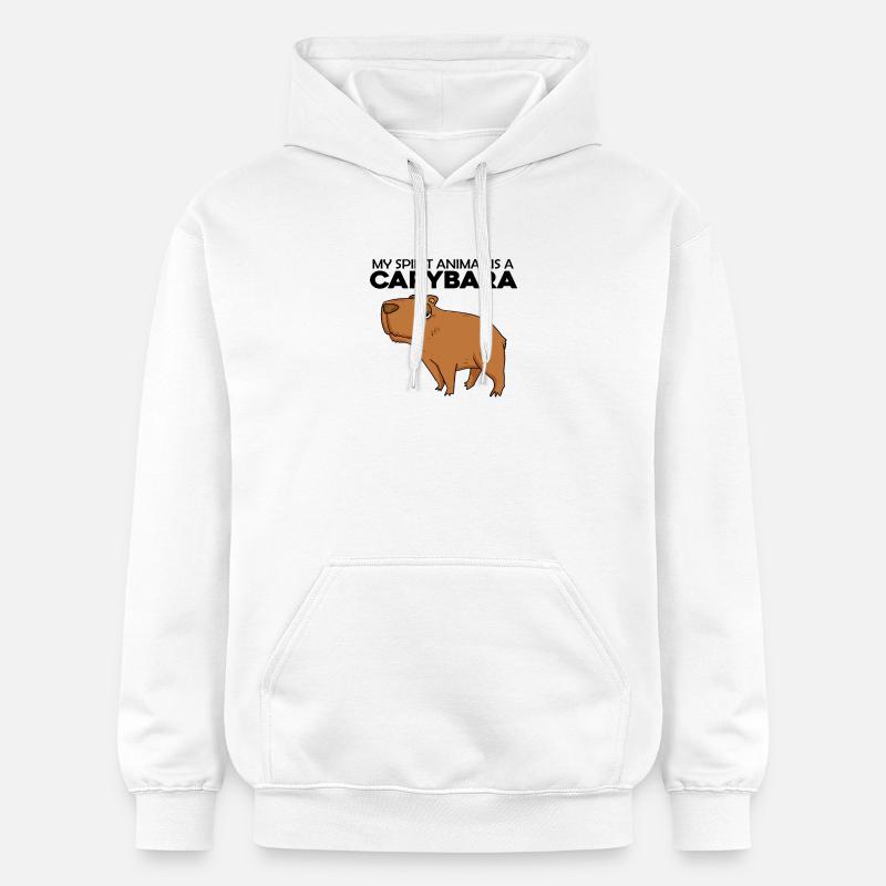 Capybara Capybara Cadeau - Sweat à capuche Softstyle® Gildan Unisexe - blanc