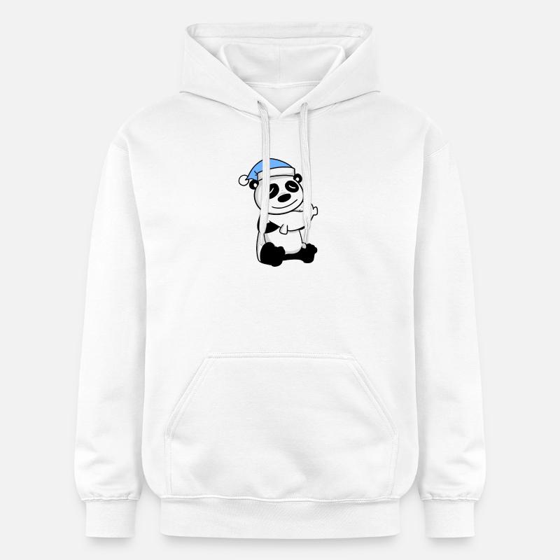 Panda - Sweat à capuche Softstyle® Gildan Unisexe - blanc