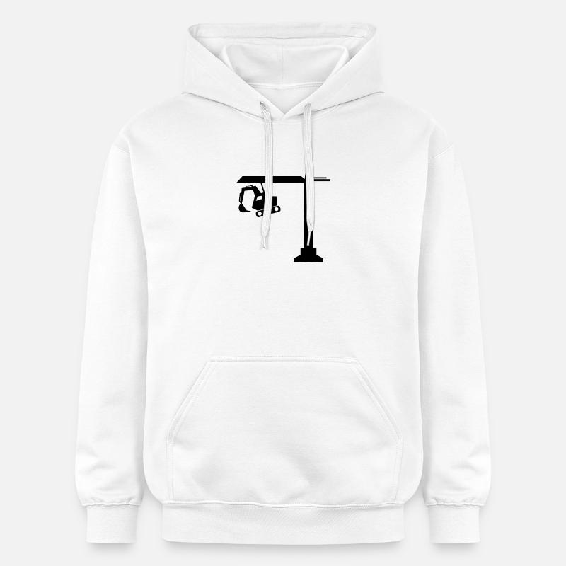 Engineer Engineer Site Manager - Gildan Unisex Softstyle® Midweight Hoodie - white