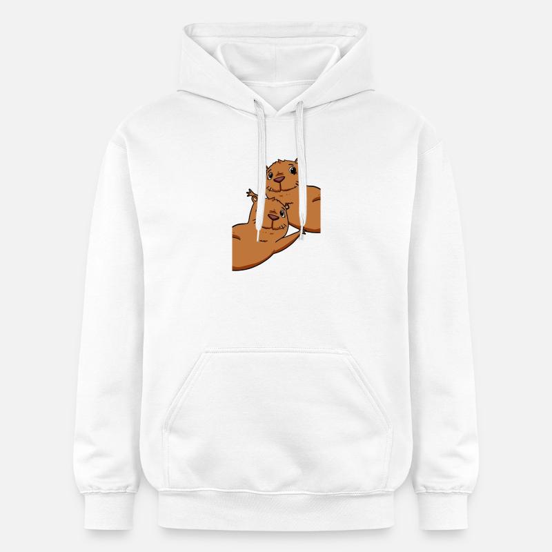 Capybara Wasserschwein - Sweat à capuche Softstyle® Gildan Unisexe - blanc