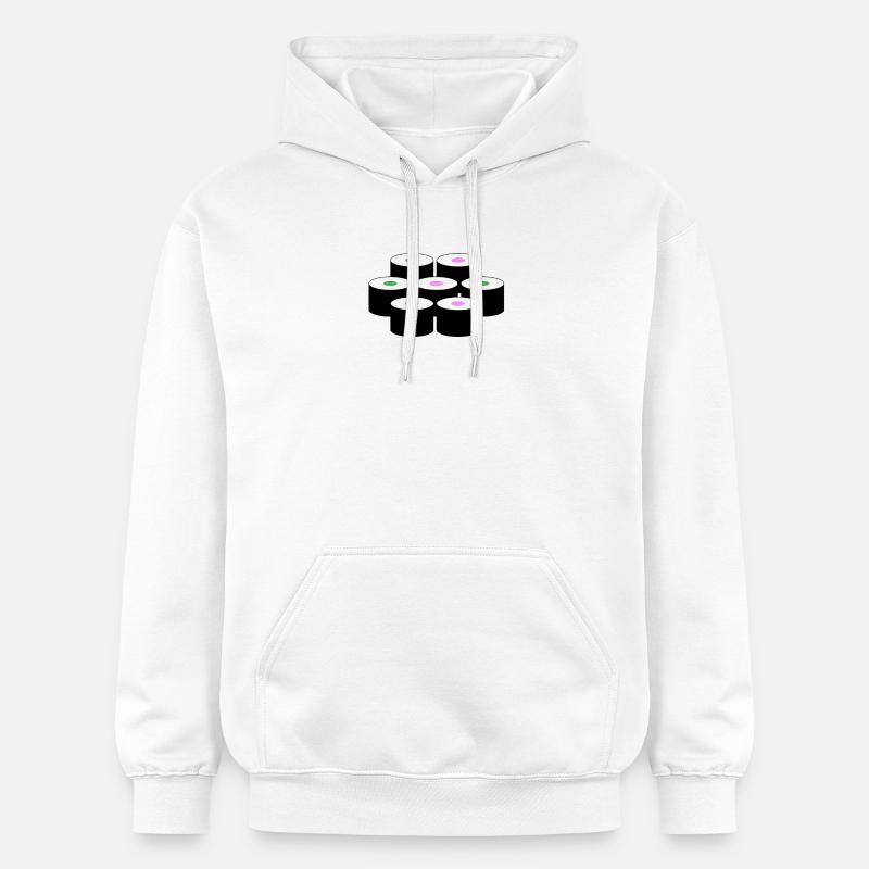 Motif de sushi - Sweat à capuche Softstyle® Gildan Unisexe - blanc