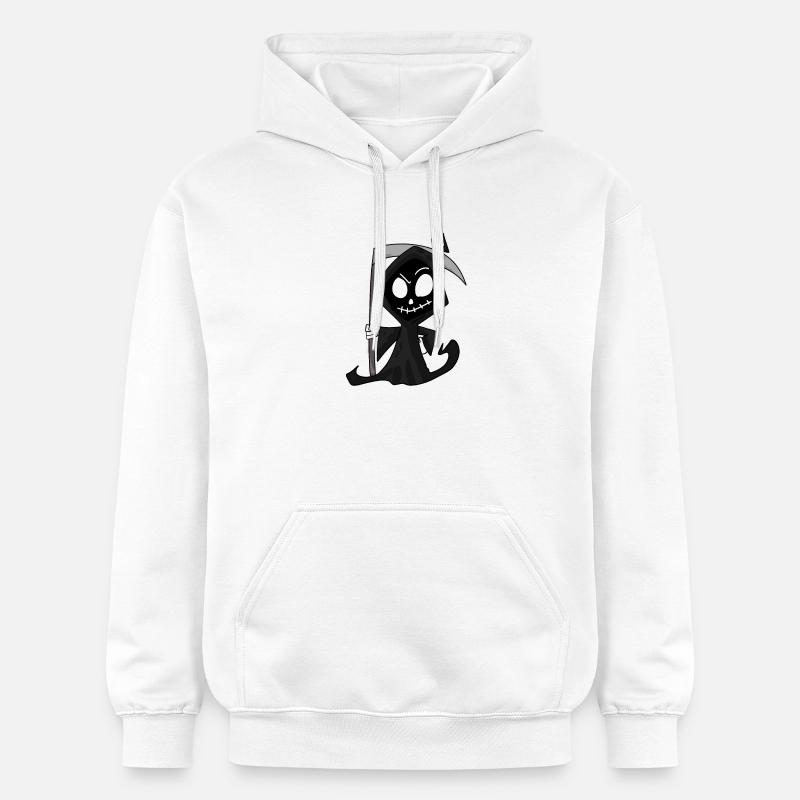 Faucheuse avec faux - Halloween - Sweat à capuche Softstyle® Gildan Unisexe - blanc