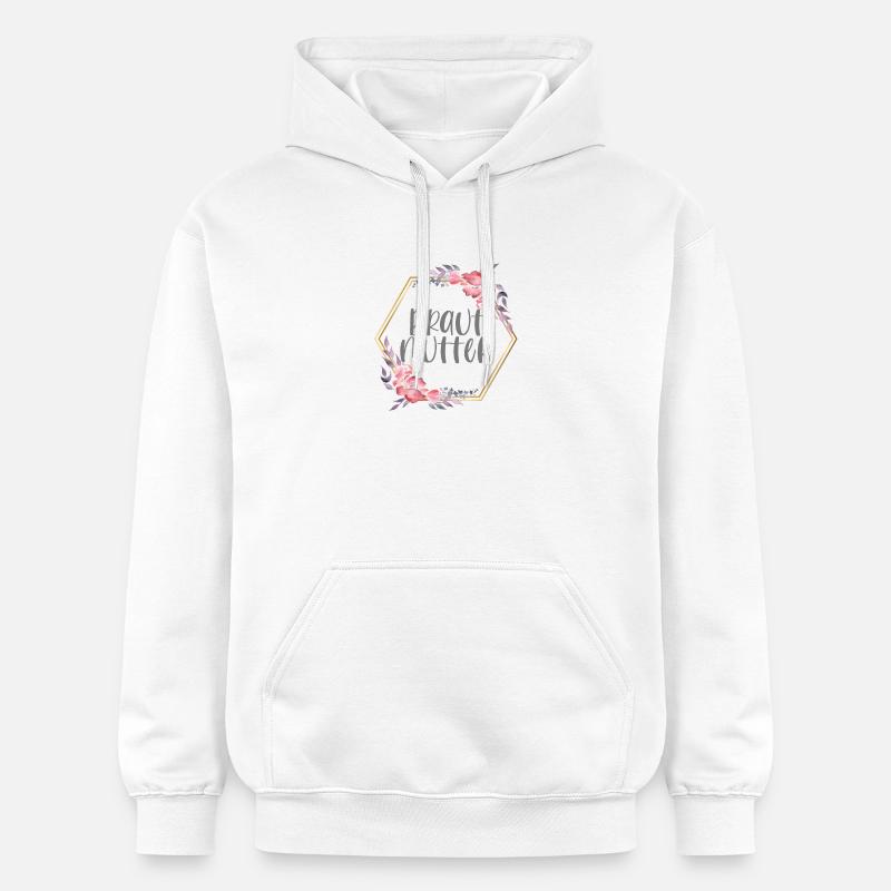 Brautmutter Verlobung Boho Team Bride Geschenk - Gildan Unisex Softstyle® Midweight Hoodie - Weiß