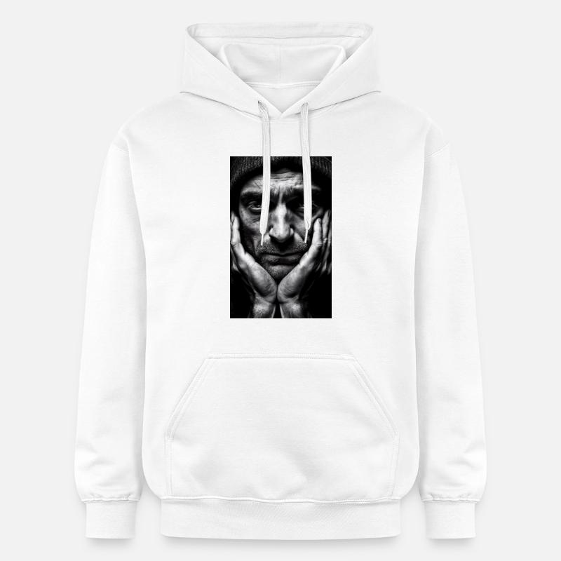 Penseur Guy - Sweat à capuche Softstyle® Gildan Unisexe - blanc