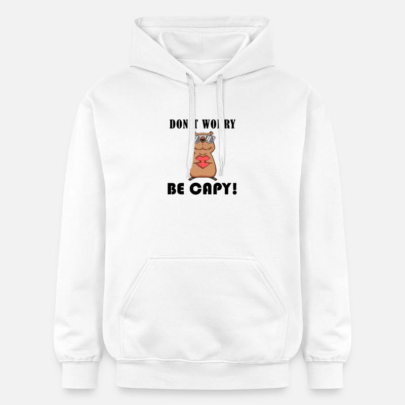 Capybara Capybara Cadeau - Sweat à capuche Softstyle® Gildan Unisexe - blanc