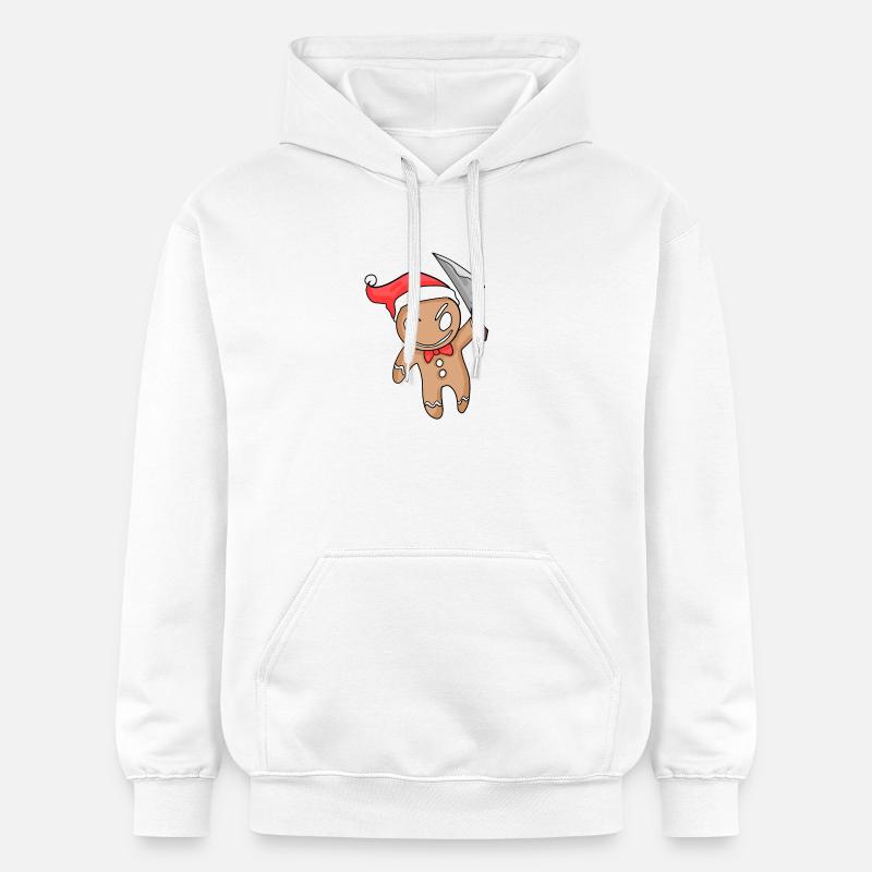 Noël en pain d’épice maléfique - Sweat à capuche Softstyle® Gildan Unisexe - blanc