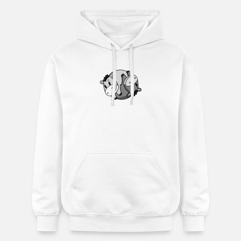 Âne Yin Yang - Sweat à capuche Softstyle® Gildan Unisexe - blanc