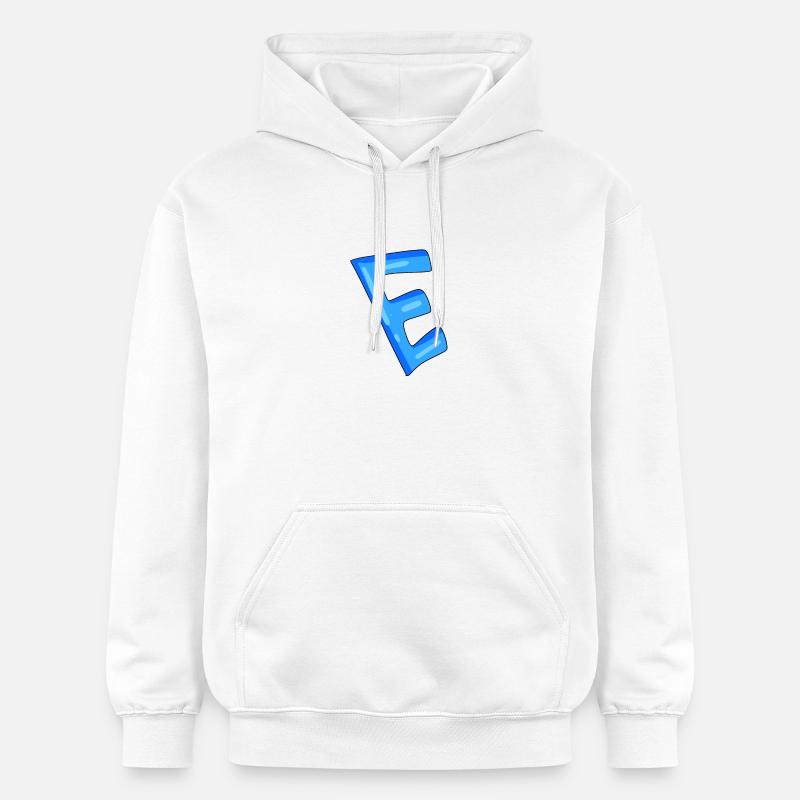 Lettre E Point de départ - Sweat à capuche Softstyle® Gildan Unisexe - blanc