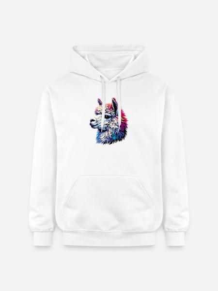 Alpaca - Gildan Unisex Softstyle® Midweight Hoodie - white