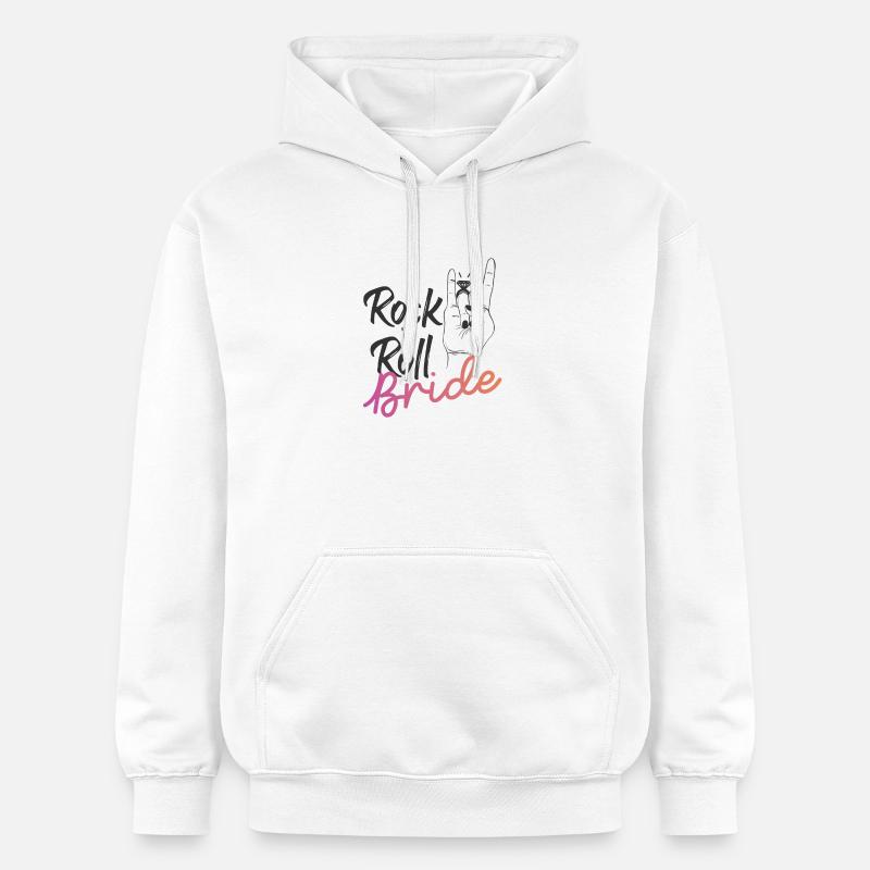Mariée Rock 'n' Roll - Sweat à capuche Softstyle® Gildan Unisexe - blanc