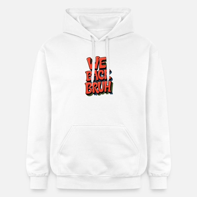 Conception de salutation rétro joyeuse - Sweat à capuche Softstyle® Gildan Unisexe - blanc