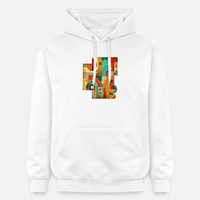 Abstrait Rétro image T shirt - Sweat à capuche Softstyle® Gildan Unisexe - blanc