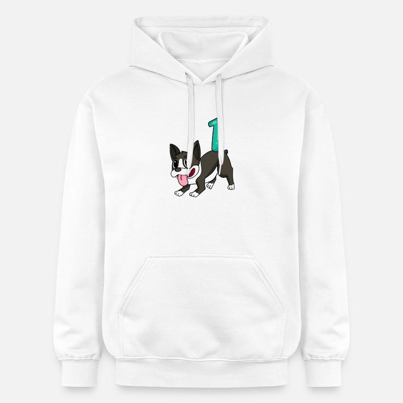 Numéro 1 Numéro Un - Sweat à capuche Softstyle® Gildan Unisexe - blanc