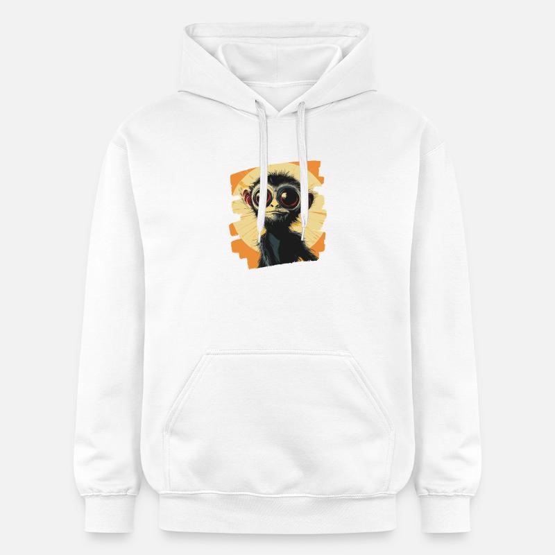 Singe - Sweat à capuche Softstyle® Gildan Unisexe - blanc