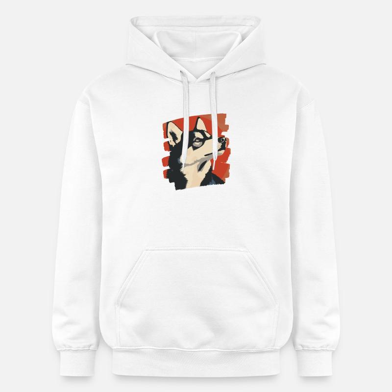 Rauque - Sweat à capuche Softstyle® Gildan Unisexe - blanc