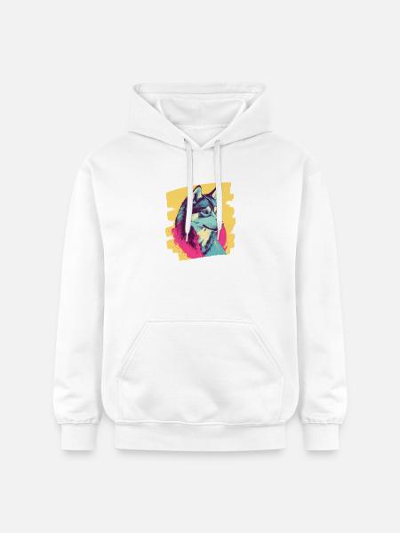 Husky - Gildan Unisex Softstyle® Midweight Hoodie - white
