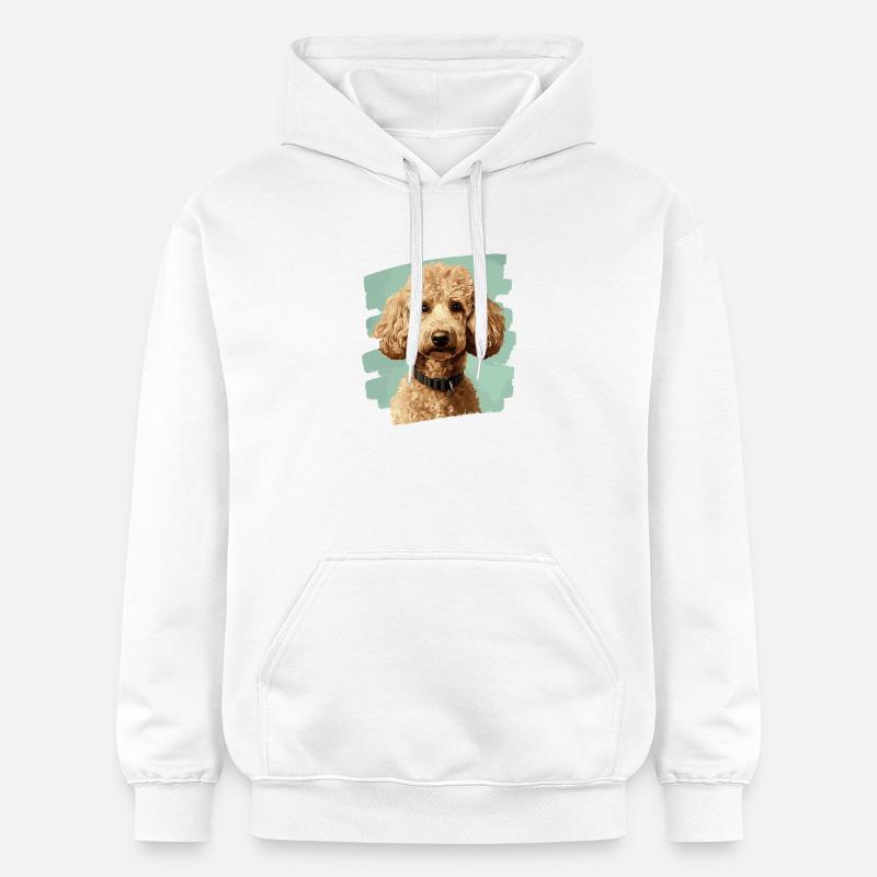 Caniche - Sweat à capuche Softstyle® Gildan Unisexe - blanc
