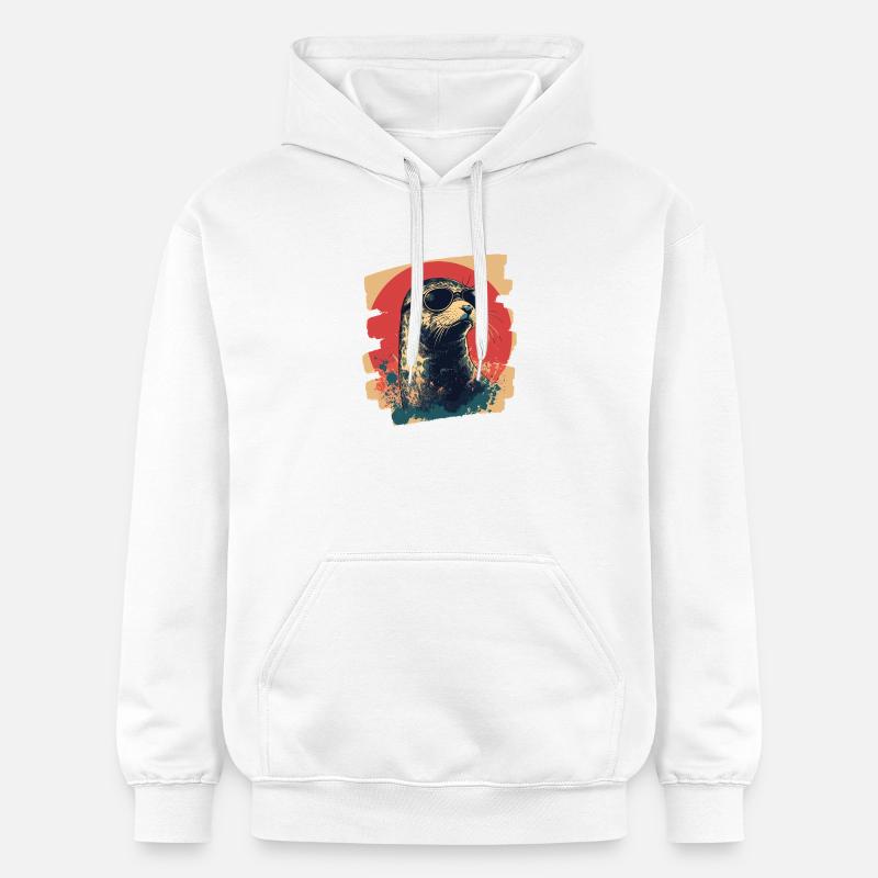 Phoque - Sweat à capuche Softstyle® Gildan Unisexe - blanc