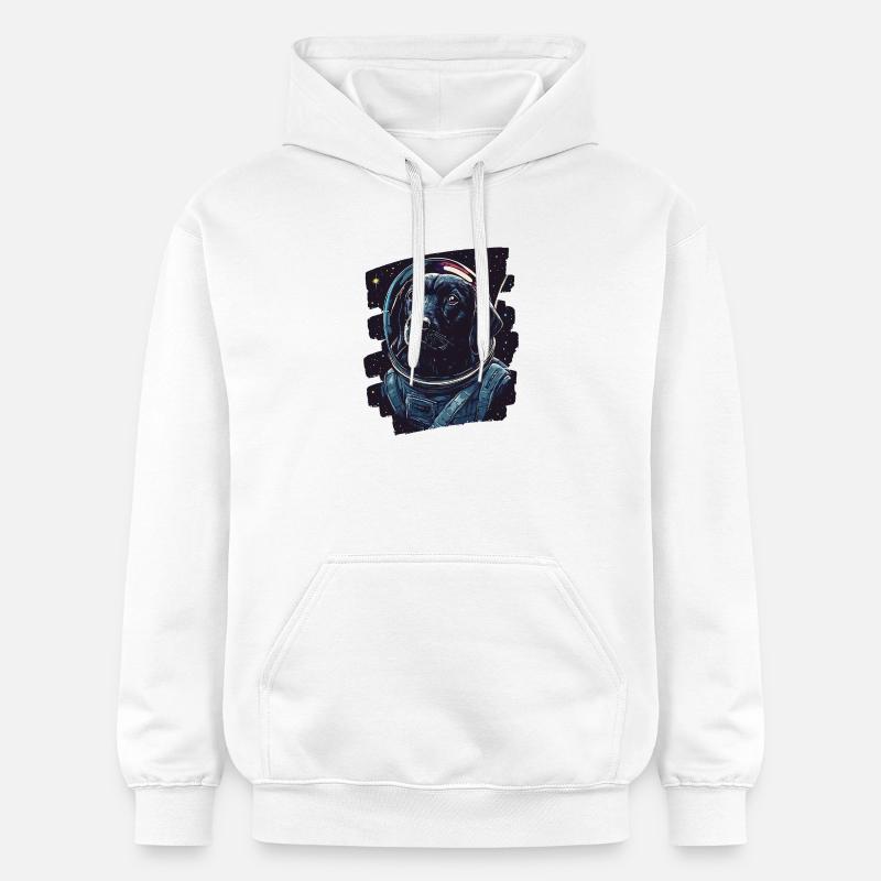Astronaute du Labrador - Sweat à capuche Softstyle® Gildan Unisexe - blanc
