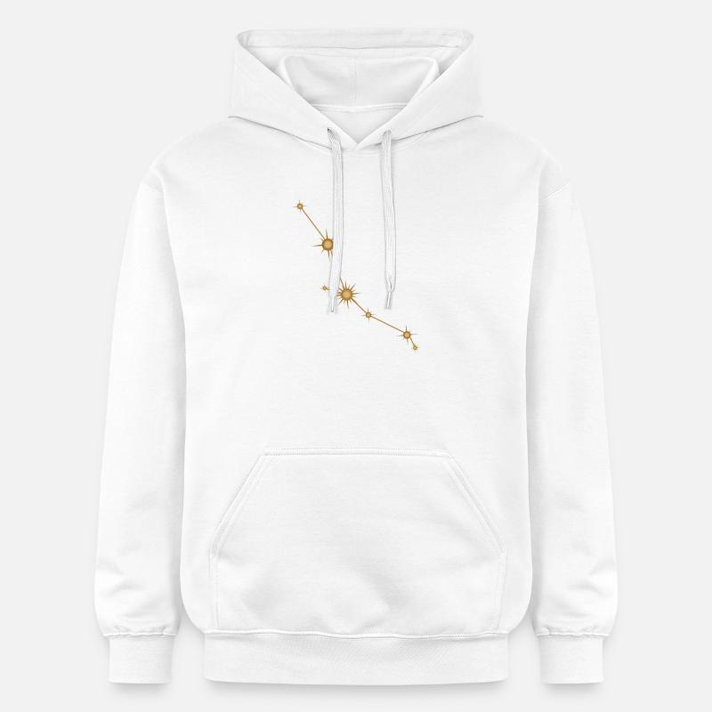 Sternbild Stier Sternzeichen Sternzeichen Golden - Gildan Unisex Softstyle® Midweight Hoodie - Weiß