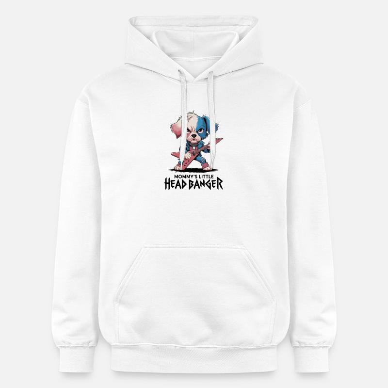 Mélodie de chien à bascule - Sweat à capuche Softstyle® Gildan Unisexe - blanc