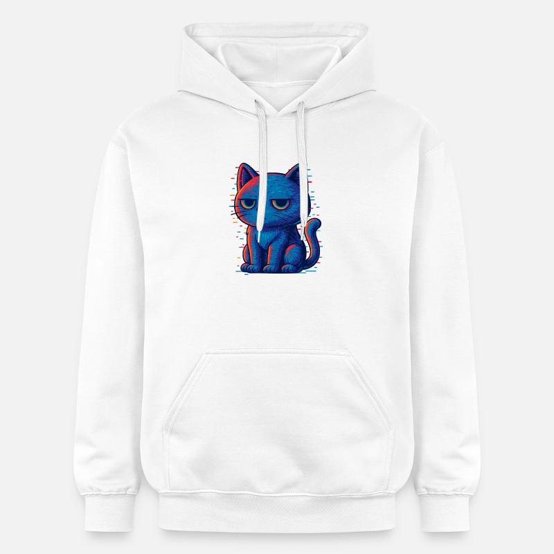 Grummel Katze - Sweat à capuche Softstyle® Gildan Unisexe - blanc