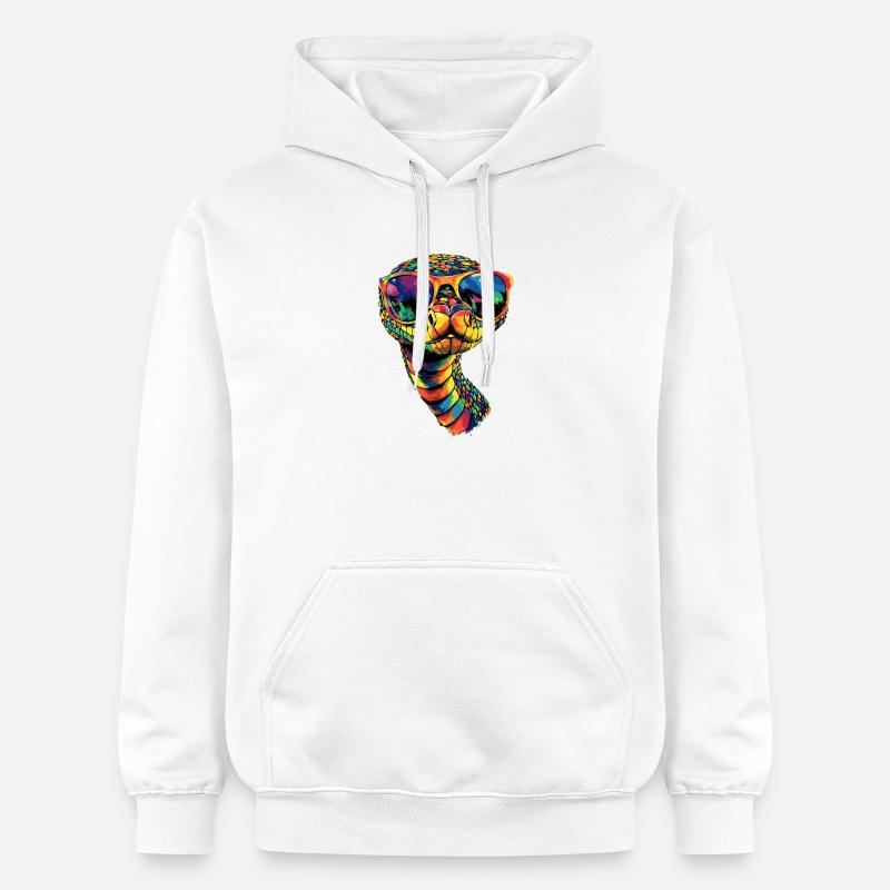 snake, python, cobra, rattlesnake, snakes - Gildan Unisex Softstyle® Midweight Hoodie - white