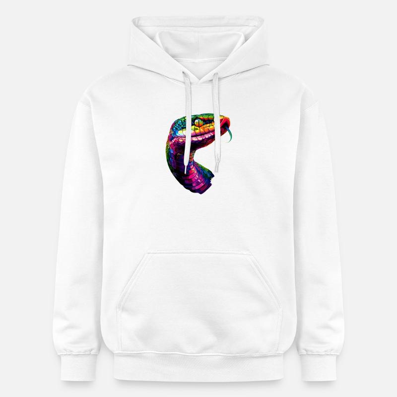 snake, python, cobra, rattlesnake, snakes - Gildan Unisex Softstyle® Midweight Hoodie - white
