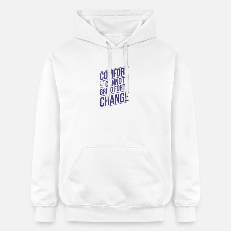 Renforcement du changement, Citation, Design - Sweat à capuche Softstyle® Gildan Unisexe - blanc
