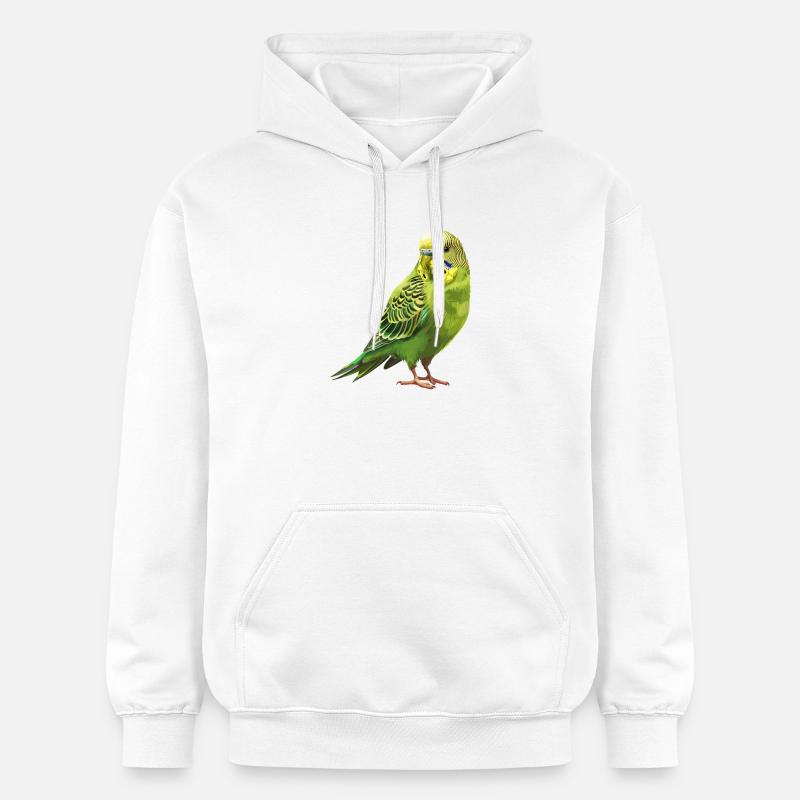 Conception de perruche Joie de vivre - Sweat à capuche Softstyle® Gildan Unisexe - blanc