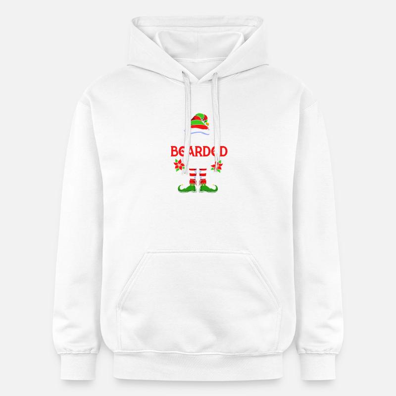 Elfe Elf Weihnachtsgeschenk Bart Bärtig Friseur - Gildan Unisex Softstyle® Midweight Hoodie - Weiß