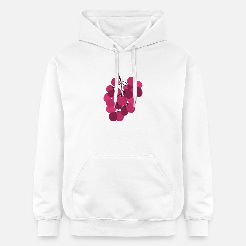 grappe de raisins rose vif - Sweat à capuche Softstyle® Gildan Unisexe - blanc